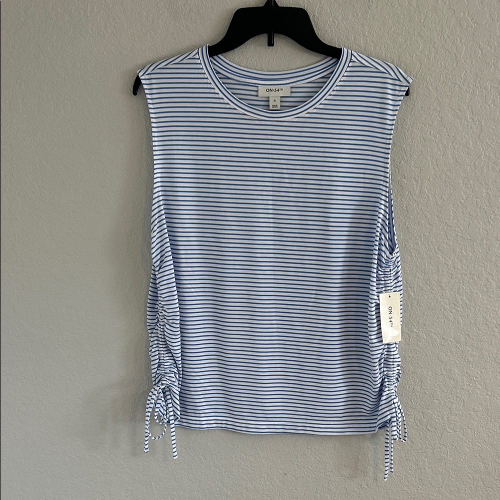 ON Women's Blue Striped Muscle Tee